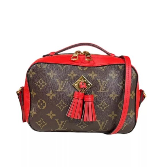 LOUIS VUITTON Shoulder Bag M43556 Monogram canvas Monogram Saintonge used - Picture 1 of 11